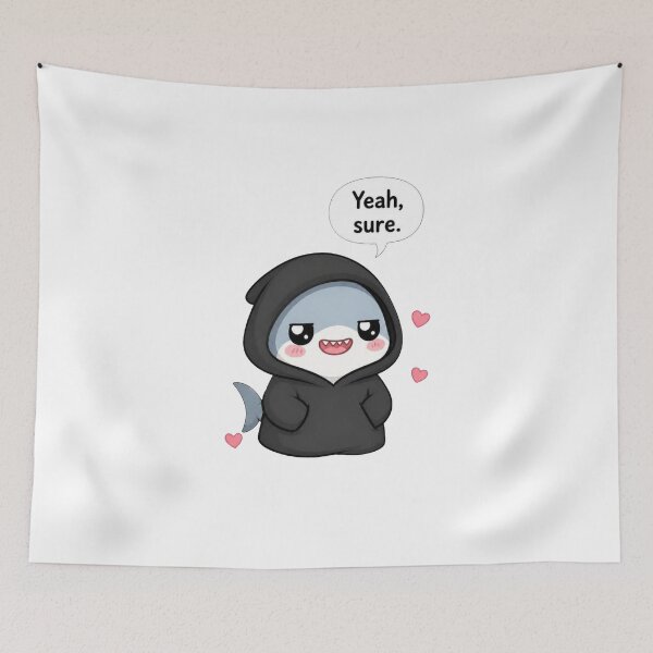 Item preview, Sarcastic Shark – Yeah, Sure designed and sold by Icareis-Studios.