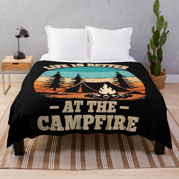 Item preview, Life Is Better At The Campfire - Camping Tent Nature Art designed and sold by BendyBeasts.