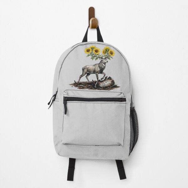 Item preview, Life Will Reclaim - Resilient Deer with Sunflowers Art designed and sold by SoulPT.