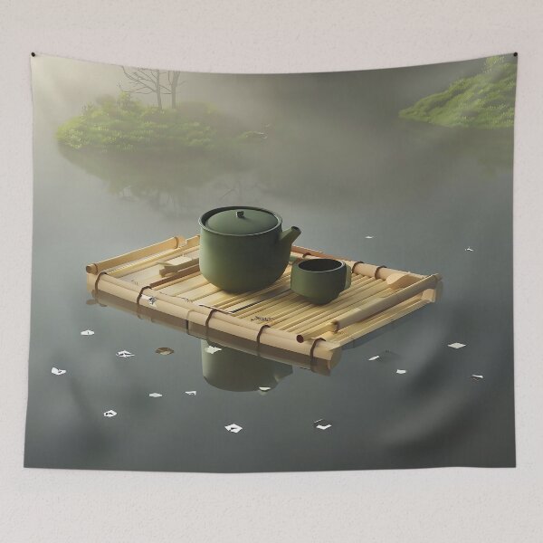 Item preview, Matcha Morning Drift designed and sold by ONYX Pixee.