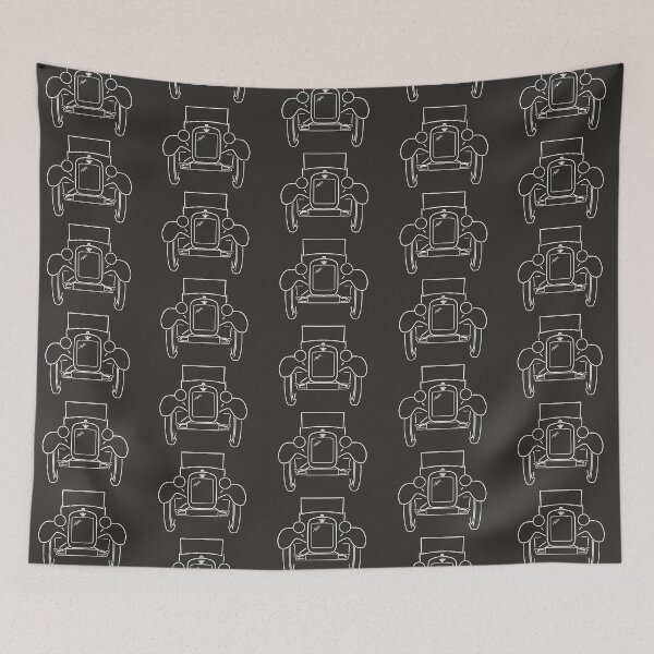 Item preview, Austin Seven vintage British classic car outline white designed and sold by soitwouldseem.