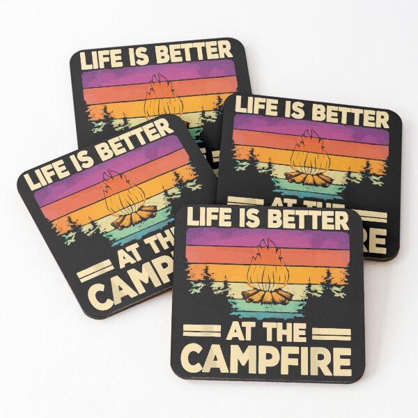 Item preview, Life Is Better At The Campfire - Camping Tent Nature Art designed and sold by BendyBeasts.