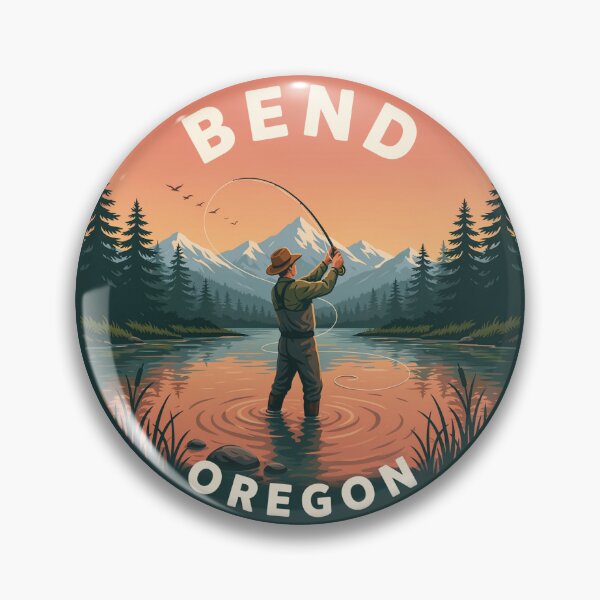 Item preview, Bend Oregon: Fly Fishing River Scene designed and sold by CircinusStore.