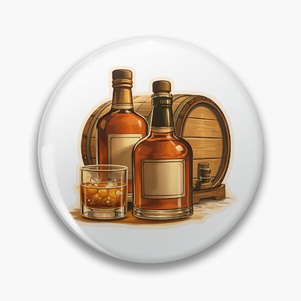 Item preview, Bourbon Whiskey Barrel Watercolor designed and sold by ChemicalXShop.
