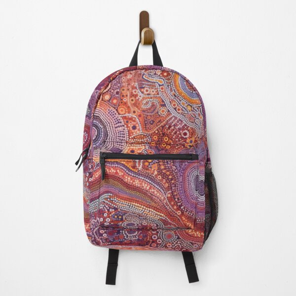 Item preview, Aboriginal Inspired Dot Art - Purple Desert Abstract Pattern designed and sold by GrinGalore.