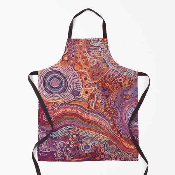 Item preview, Aboriginal Inspired Dot Art - Purple Desert Abstract Pattern designed and sold by GrinGalore.