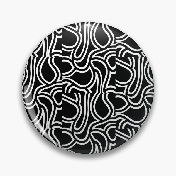 Item preview, Organic Black and White Abstract Pattern designed and sold by GTeoArt.