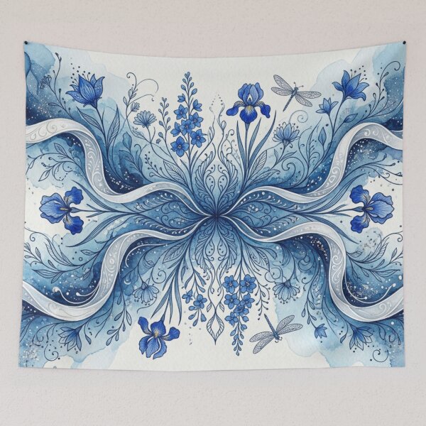 Item preview, Blue Floral Dance designed and sold by Sigtrix.