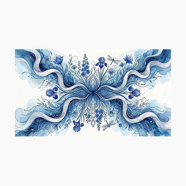Item preview, Blue Floral Dance designed and sold by Sigtrix.