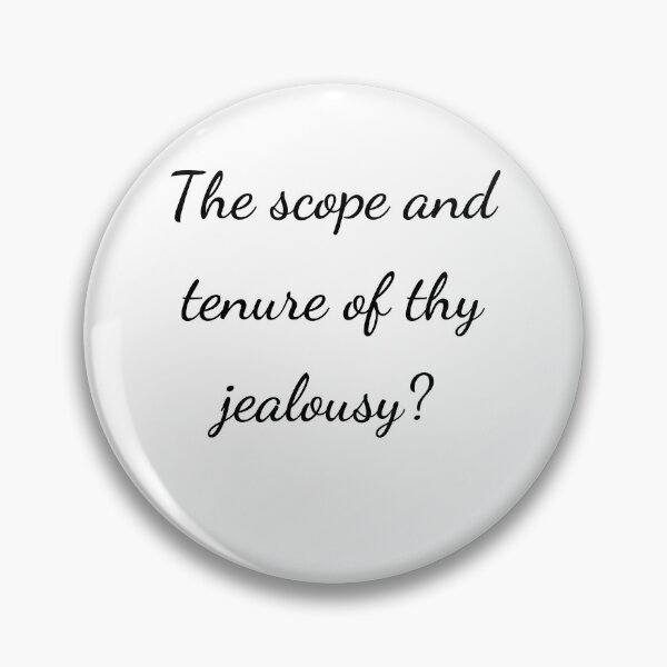 Item preview, “The scope and tenure of thy jealousy?” - handwriting black designed and sold by ariksworld.