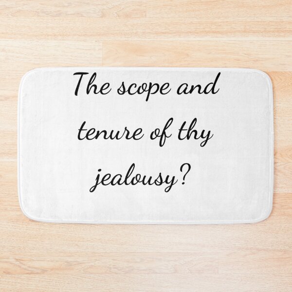 Item preview, “The scope and tenure of thy jealousy?” - handwriting black designed and sold by ariksworld.