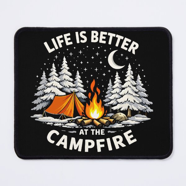 Item preview, Life Is Better At The Campfire - Camping Tent Nature Art designed and sold by BendyBeasts.