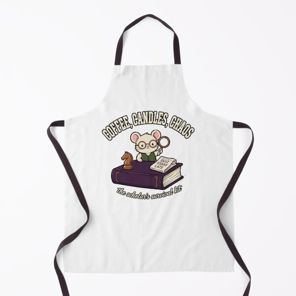 Item preview, Coffee Candles Chaos The Scholar's Survival Kit Cute Rat Detective Funny Dark Academia Pun designed and sold by Yellowriversss.