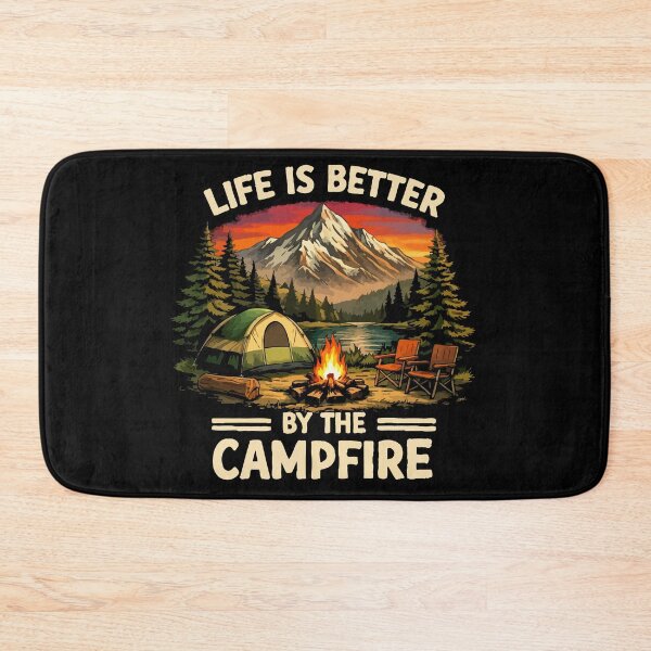 Item preview, Life Is Better At The Campfire - Camping Tent Nature Art designed and sold by BendyBeasts.