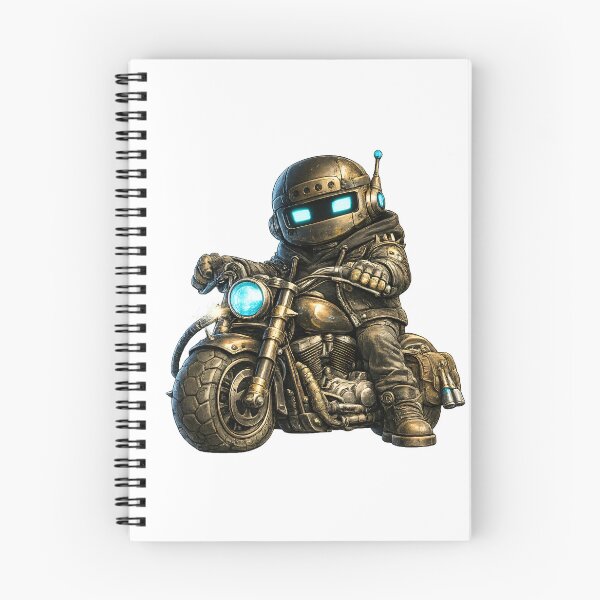 Item preview, Cute Robot Riding Motorcycle designed and sold by Yomere.