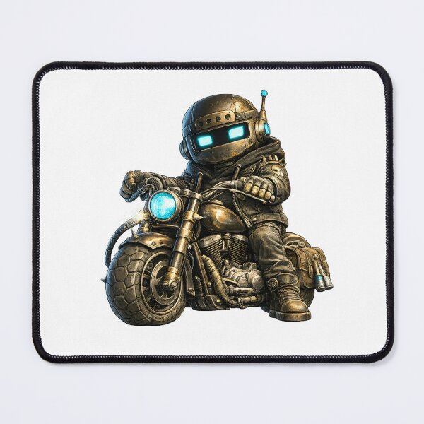 Item preview, Cute Robot Riding Motorcycle designed and sold by Yomere.