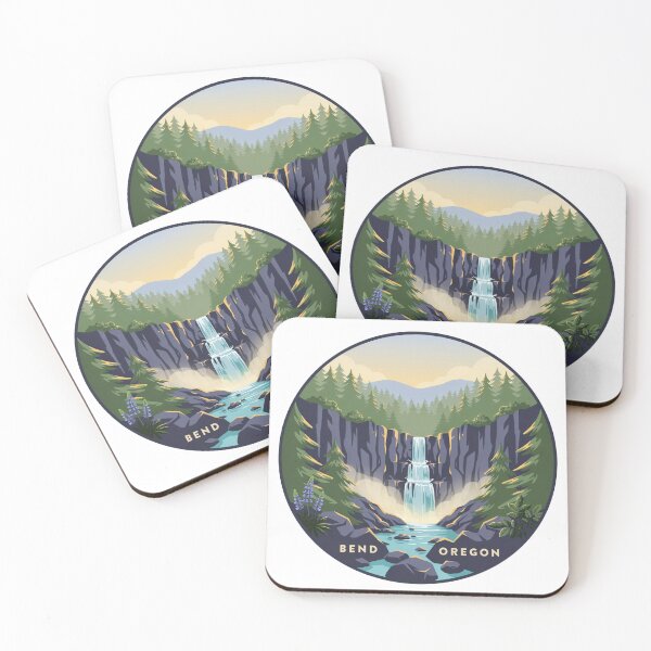 Item preview, Bend Oregon: Waterfall Forest Scene designed and sold by CircinusStore.