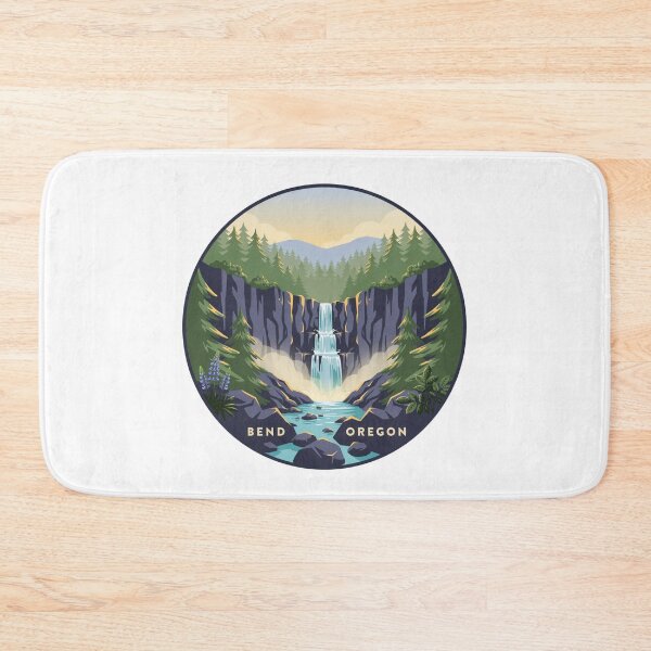 Item preview, Bend Oregon: Waterfall Forest Scene designed and sold by CircinusStore.