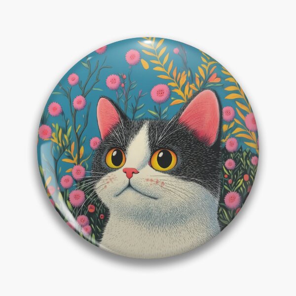 Item preview, Blooming Flowers and Happy Little Cats designed and sold by huemsalarsti.