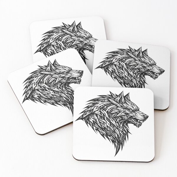 Item preview, Cyberpunk Geometric Tech Wolf designed and sold by  ZenRave Designs.