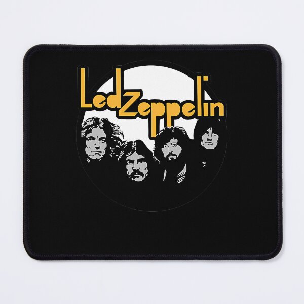 Item preview, Zeppelin Band Portraits Yellow Typography Circular designed and sold by AnimeIsMyLifeFo.