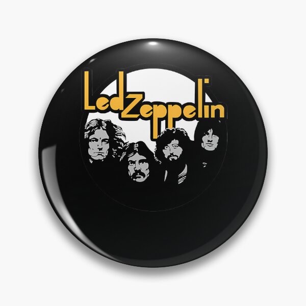 Item preview, Zeppelin Band Portraits Yellow Typography Circular designed and sold by AnimeIsMyLifeFo.