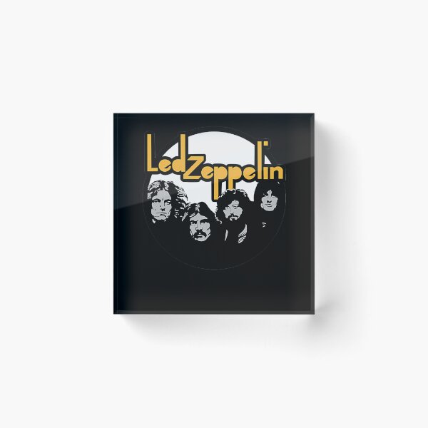 Item preview, Zeppelin Band Portraits Yellow Typography Circular designed and sold by AnimeIsMyLifeFo.