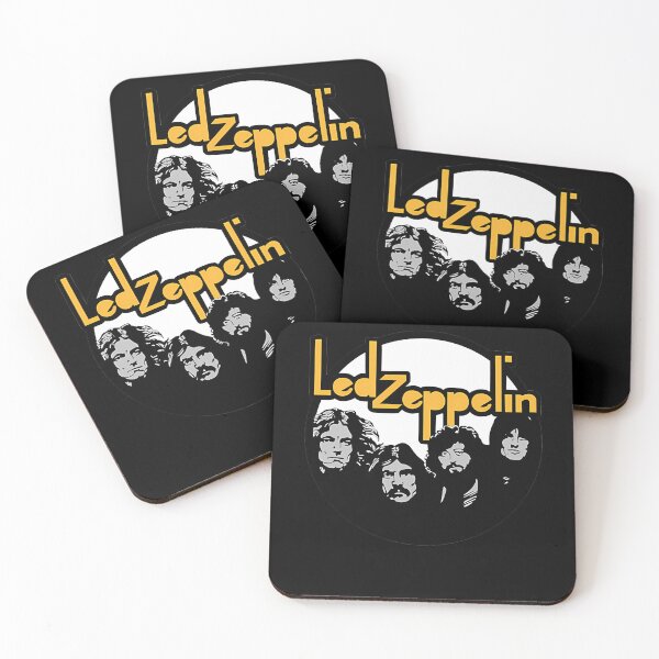Item preview, Zeppelin Band Portraits Yellow Typography Circular designed and sold by AnimeIsMyLifeFo.