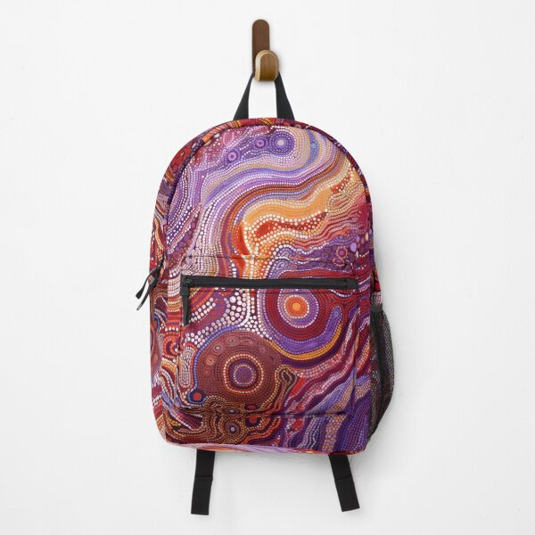 Item preview, Aboriginal Inspired Dot Art - Purple Desert Painting Abstract Pattern designed and sold by GrinGalore.