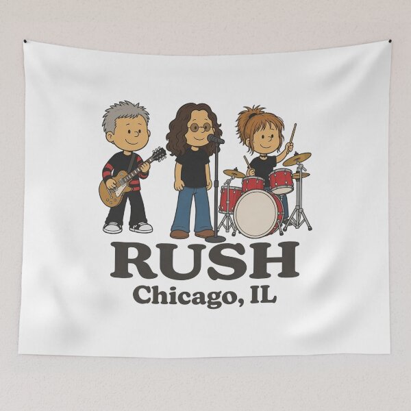 Item preview, Rush Band Anika Rock Cartoon Tour, Rock Band Tour 2026 designed and sold by AvinoPrizi.