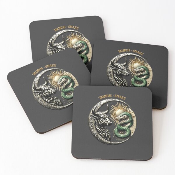 Item preview, Taurus & Snake Celestial Vintage Enamel Sign | Luxury Zodiac Art designed and sold by Shift-Bloom.