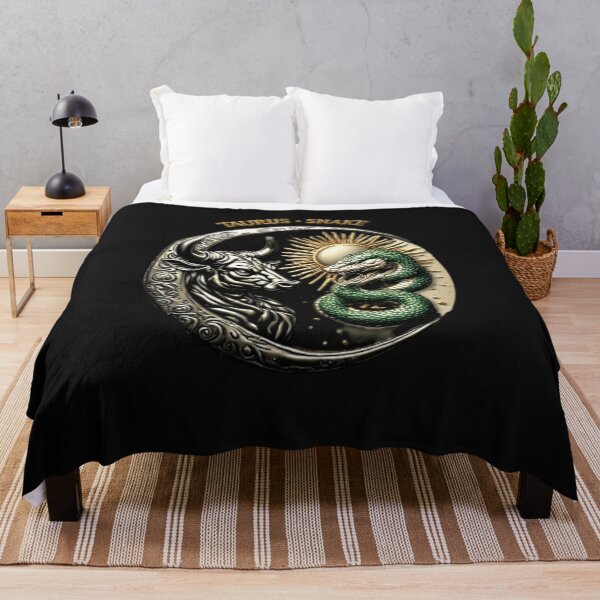 Item preview, Taurus & Snake Celestial Vintage Enamel Sign | Luxury Zodiac Art designed and sold by Shift-Bloom.