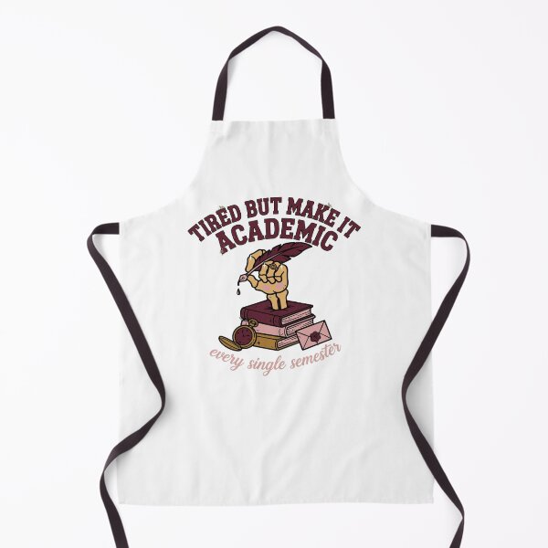 Item preview, Tired But Make It Academic Every Single Semester Dark Academia Pun designed and sold by Yellowriversss.
