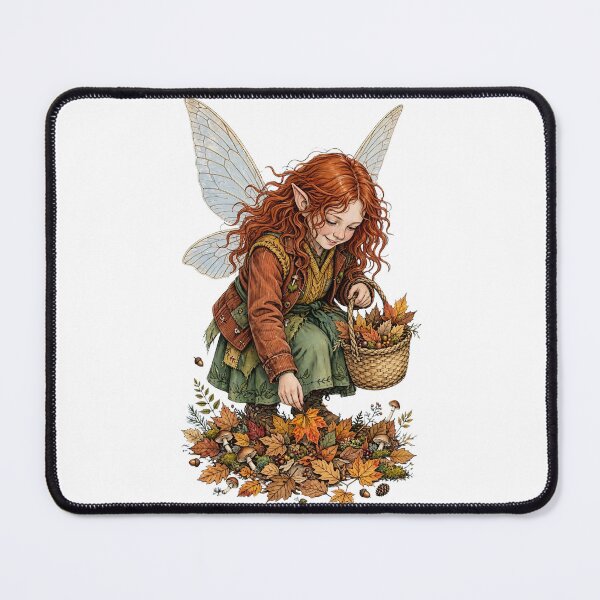 Item preview, Autumn Fairy Gathering Fall Leaves Cottagecore Fairy Goblincore designed and sold by Neurospicy Trolls.