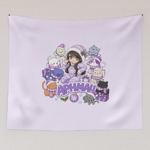 Item preview, Purple Christmas Aphmau unicorn and cats Xmas Aph gamer kawaii art designed and sold by Infdesigner.