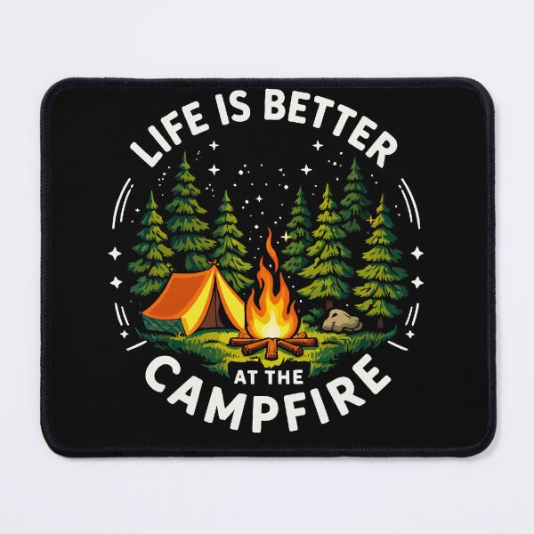Item preview, Life Is Better At The Campfire - Camping Tent Nature Art designed and sold by BendyBeasts.