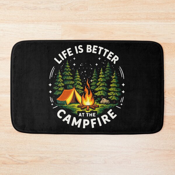 Item preview, Life Is Better At The Campfire - Camping Tent Nature Art designed and sold by BendyBeasts.