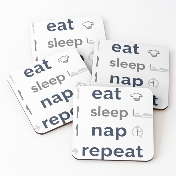 Item preview, Eat Sleep Nap Repeat Minimalist Graphic designed and sold by Snedsdigital.