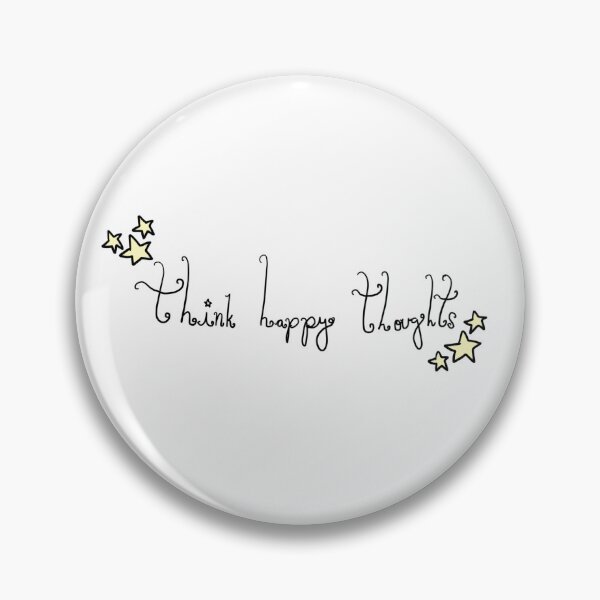 Item preview, Think happy thoughts positive quote yellow stars cute  designed and sold by pasteldreams26.