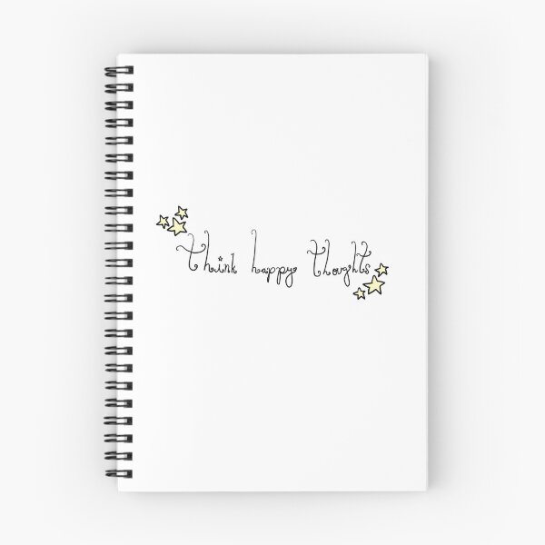 Item preview, Think happy thoughts positive quote yellow stars cute  designed and sold by pasteldreams26.