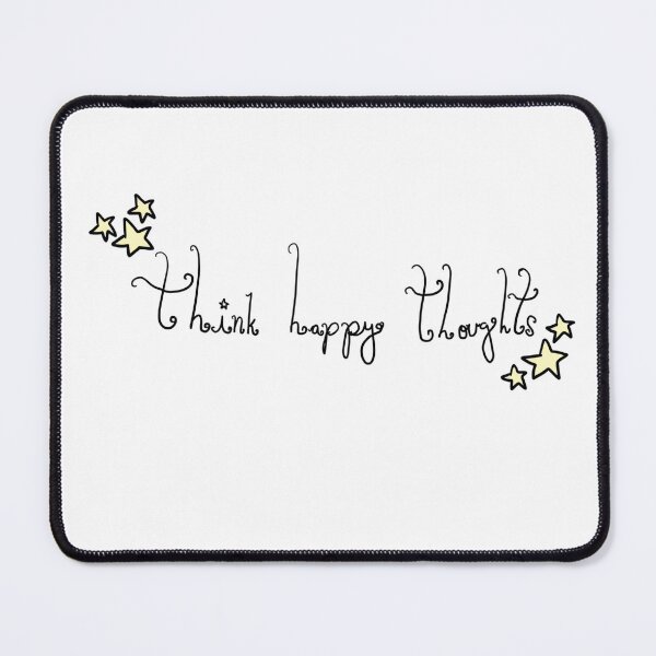 Item preview, Think happy thoughts positive quote yellow stars cute designed and sold by pasteldreams26.