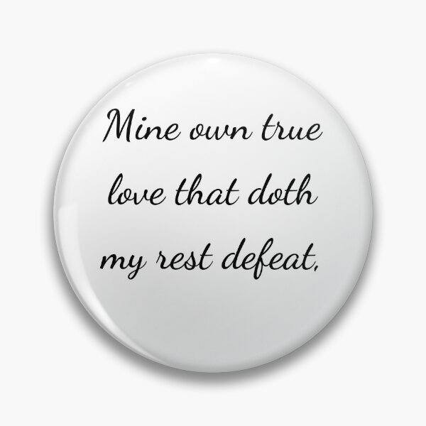 Item preview, “Mine own true love that doth my rest defeat,” - handwriting black designed and sold by ariksworld.