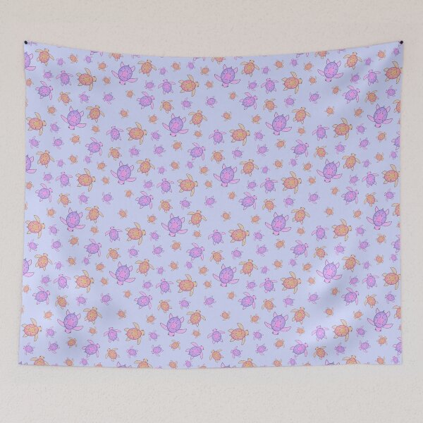 Item preview, Seamless pattern of turtles designed and sold by Girlofplanetoid.