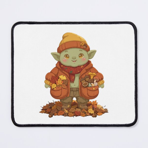 Item preview, Cute Autumn Goblin Goblincore Fall Leaves Mushroom Cozy Goblincore designed and sold by Neurospicy Trolls.