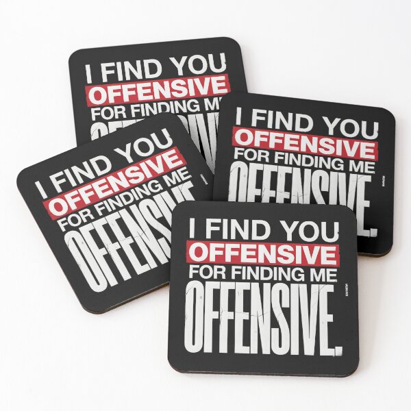 Item preview, Find You Offensive For Finding Me Offensive - Eminem Lyric Quote designed and sold by Enea Kelo.