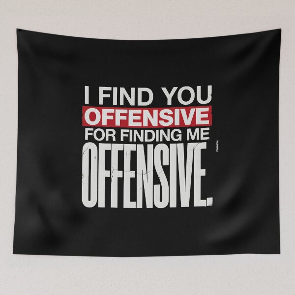 Item preview, Find You Offensive For Finding Me Offensive - Eminem Lyric Quote designed and sold by Enea Kelo.