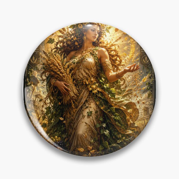 Item preview, Demeter – Goddess of the Harvest & Fertility | Greek Gods Collection #12 | Mythology Art Poster designed and sold by SLAYTHESPACE.