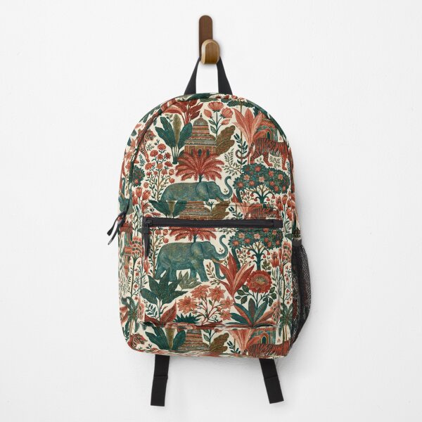 Item preview, Indian Colonial Garden with Elephants and Tigers designed and sold by AntiqueImages.