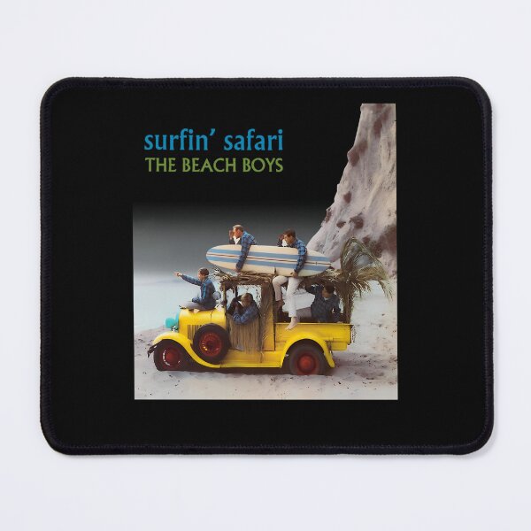 Item preview, Surfin' Safari Yellow Truck Beach Poster designed and sold by Magicalvibe.