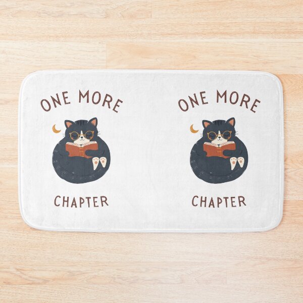 Item preview, One More Chapter – Sleepy Reading Cat designed and sold by FusionOfTrends.